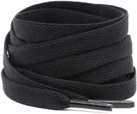 GRAH SANGRAH® (2 Pair) Shoelaces for Hiking Shoes, Outdoor Walking Sneakers, Outdoor Hiking, Climbing, Basketball, Work Boot, Running , Sport Shoes  - 120 CM, Black